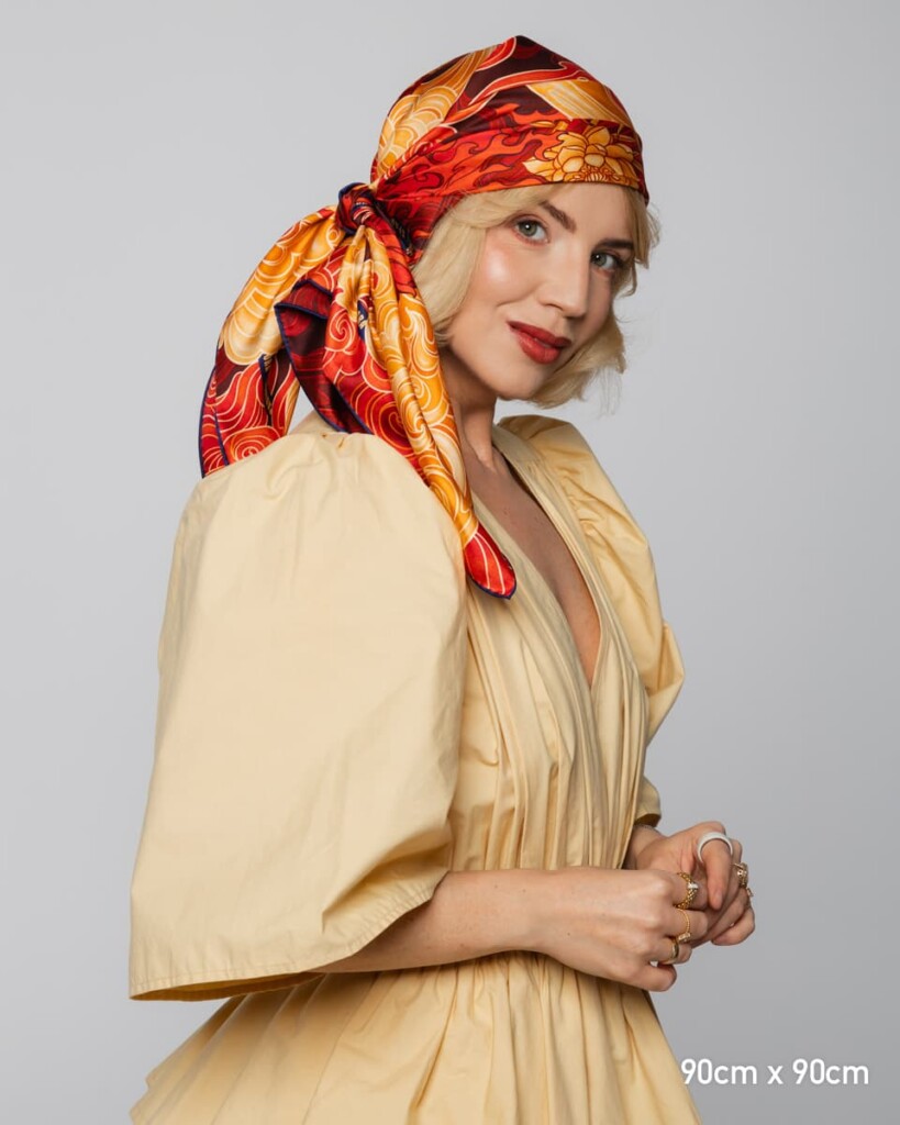 apaszka jedwabna dwustronna rok ognistego konia spadiora 5