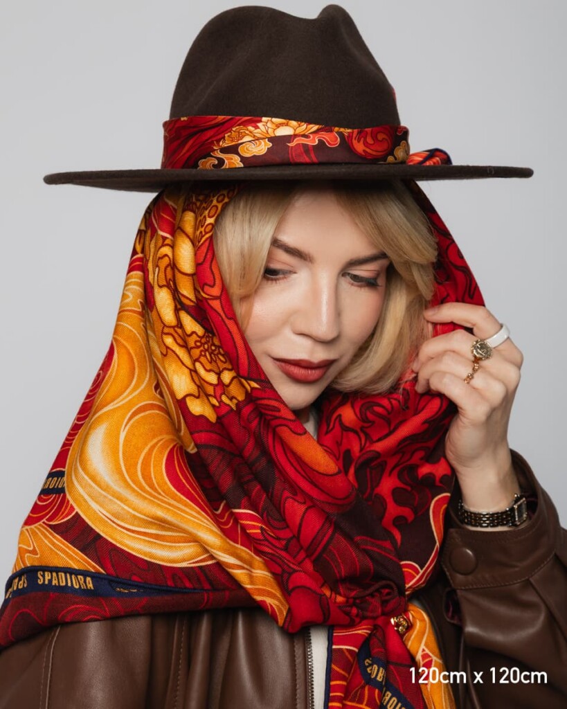 chusta welniano jedwabna dwustronna rok ognistego konia 4