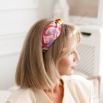 jedwabna opaska do wlosow z supelkiem frykasy spadiora