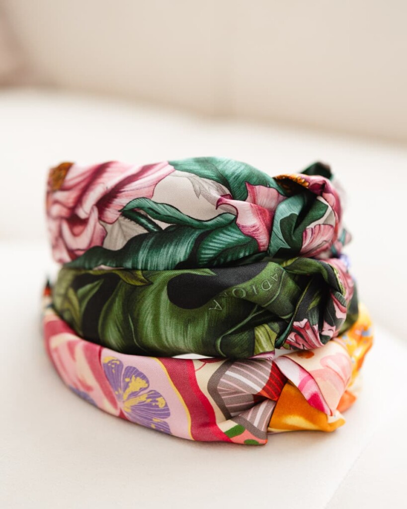 jedwabna opaska do wlosow z supelkiem podander frykasy spadiora 1