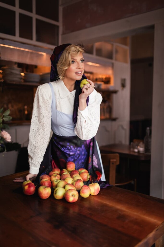 apaszka jedwabna dwustronna powidla spadiora 3