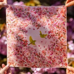 poszetka jedwabna meska dwustronna sakura o poranku spadiora 2
