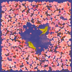 wzor sakura po zmierzchu spadiora